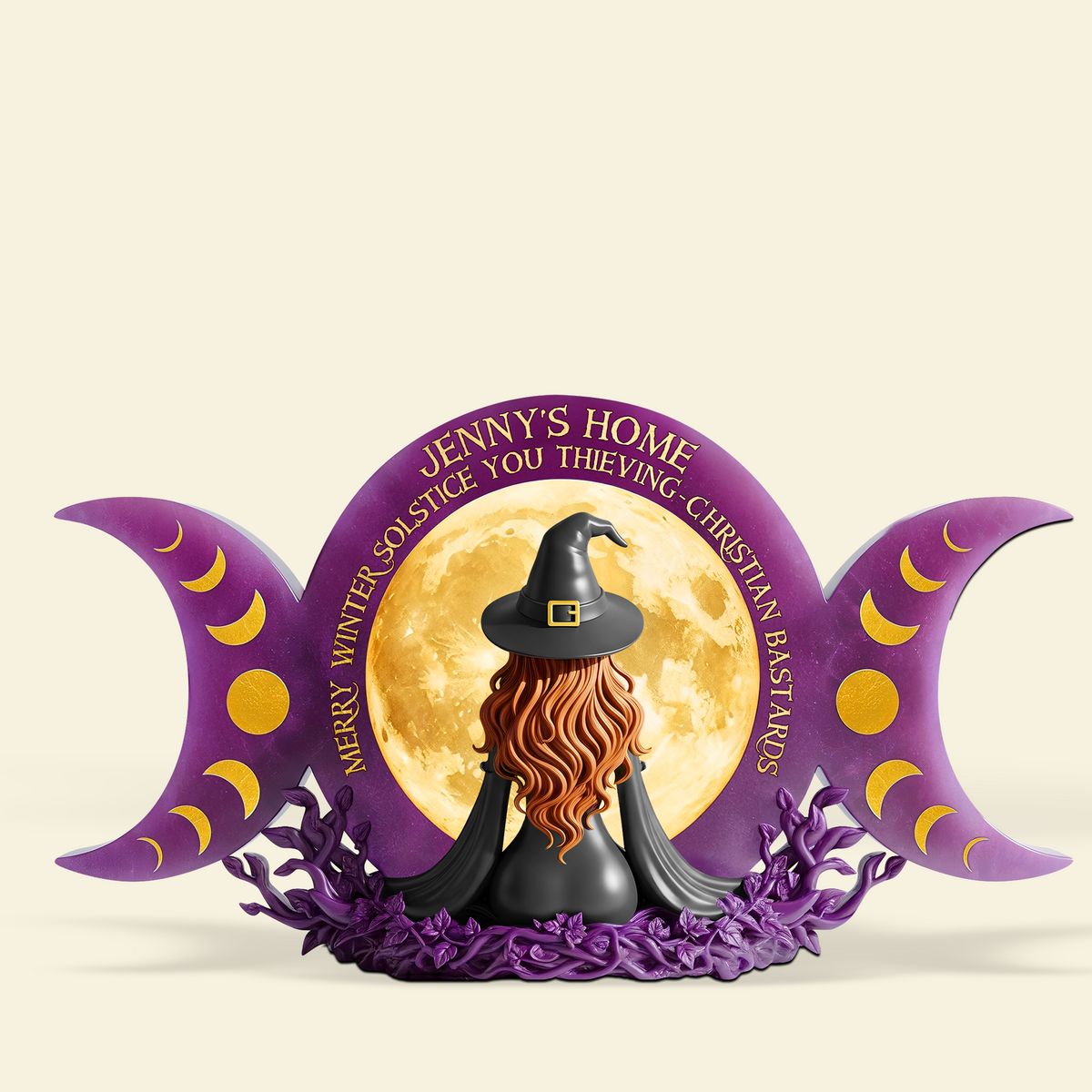 Witch Plaque - Personalized Gifts For Magic Lovers 02ohpu300525-Homacus