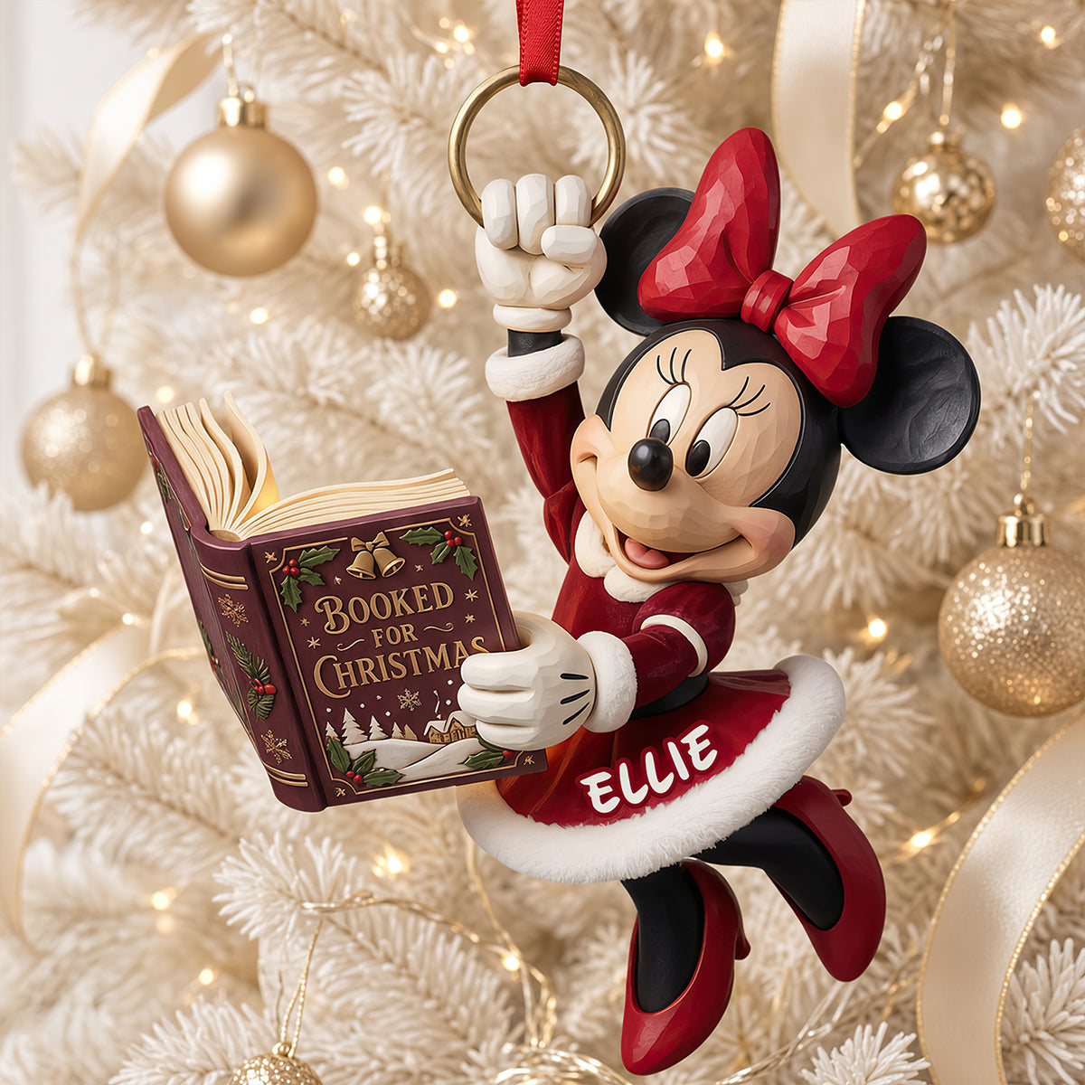 Whimsical Bookish Christmas Acrylic Ornament - Personalized Christmas Gifts For Reading Lovers 02padt091026-Homacus