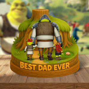 Green Monsters Plaque - Personalized Gifts For Dad 012naqn140425hh-Homacus