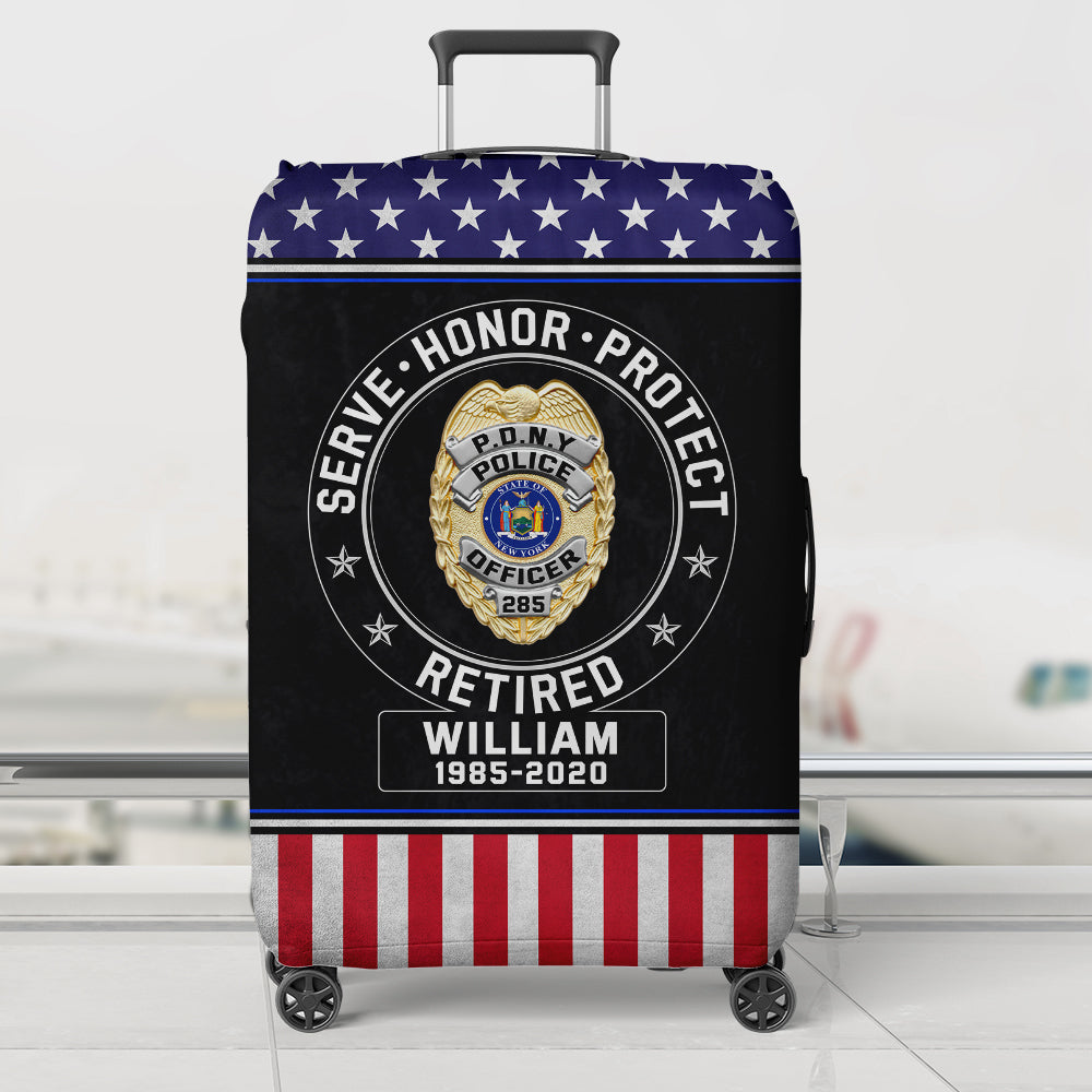 Custom Badge Gifts For Police Luggage Cover 02qhqn300724-Homacus