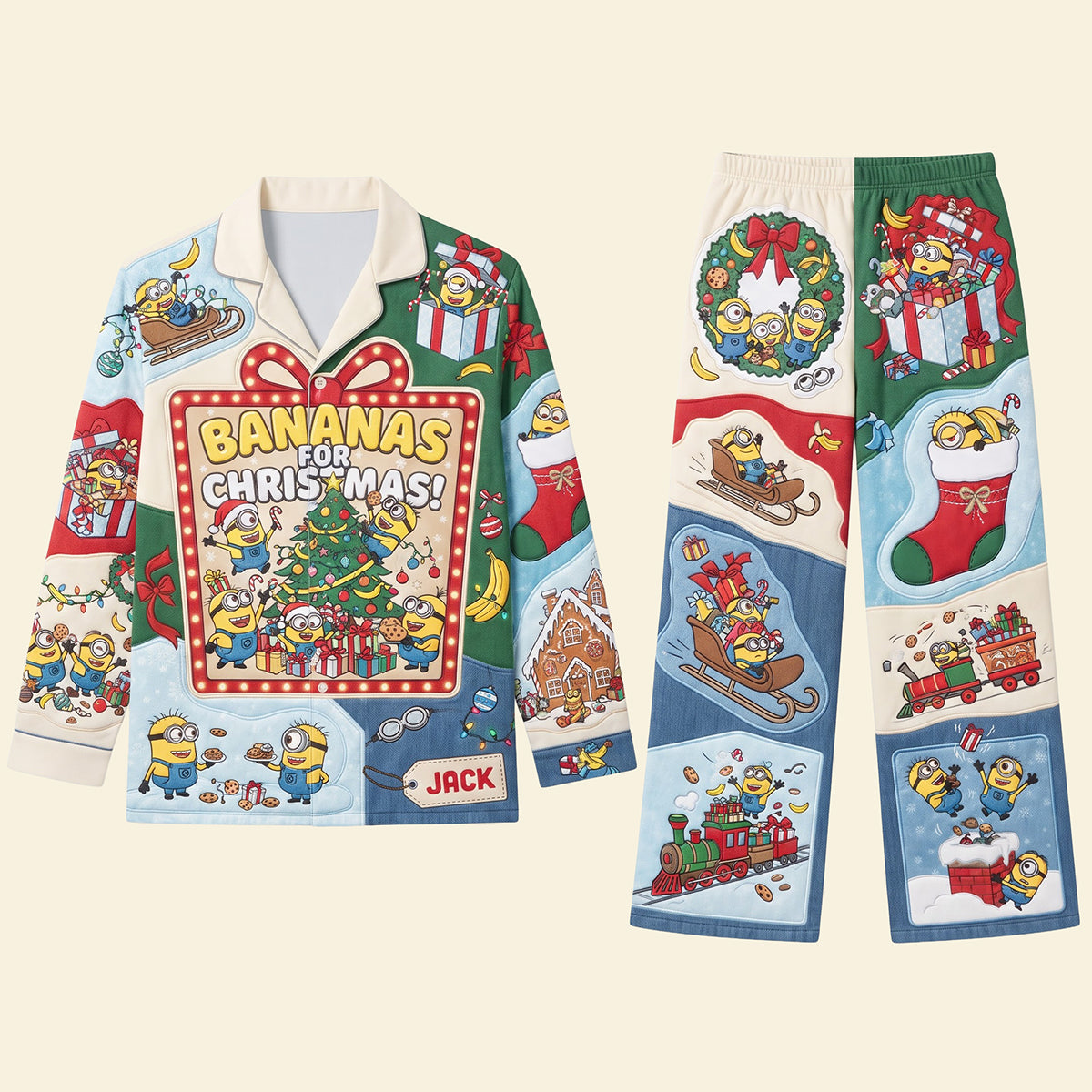 Funny Sidekick Pajama Set - Personalized Christmas Gifts 04hata040926