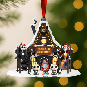 Spooky Family Christmas Ornament - Personalized Gifts For Family 03ohqn171025-Homacus