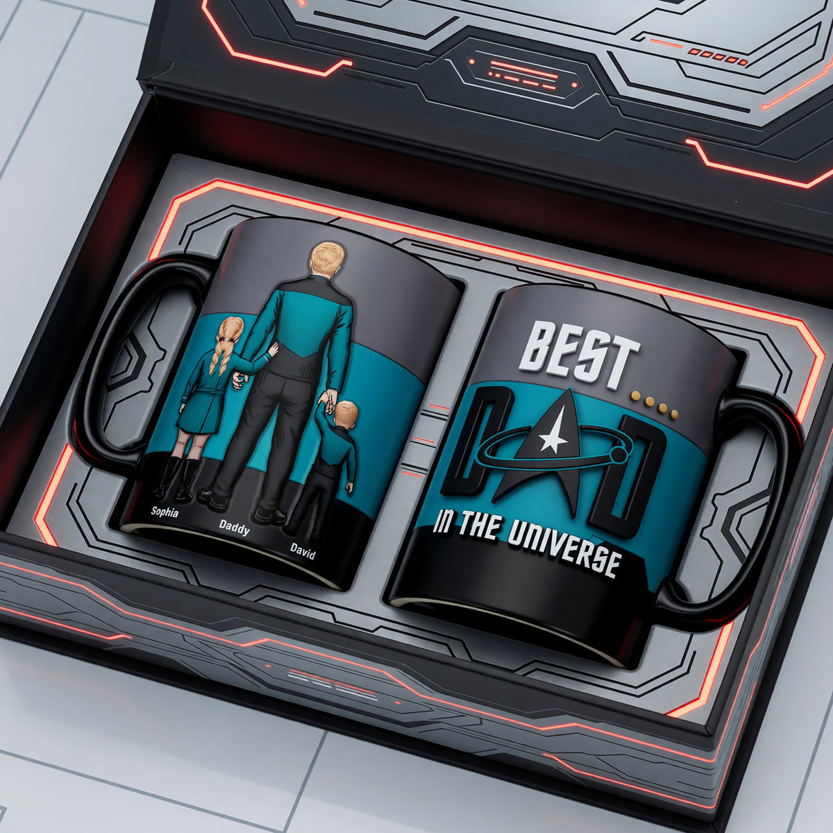 Deep Space Dad Magic Coffee Mug - Personalized Gifts For Dads 01OHQN060526HH-Homacus