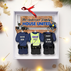 Personalized Christmas Gift For Police Family Ornament 01HUPU181024-Homacus