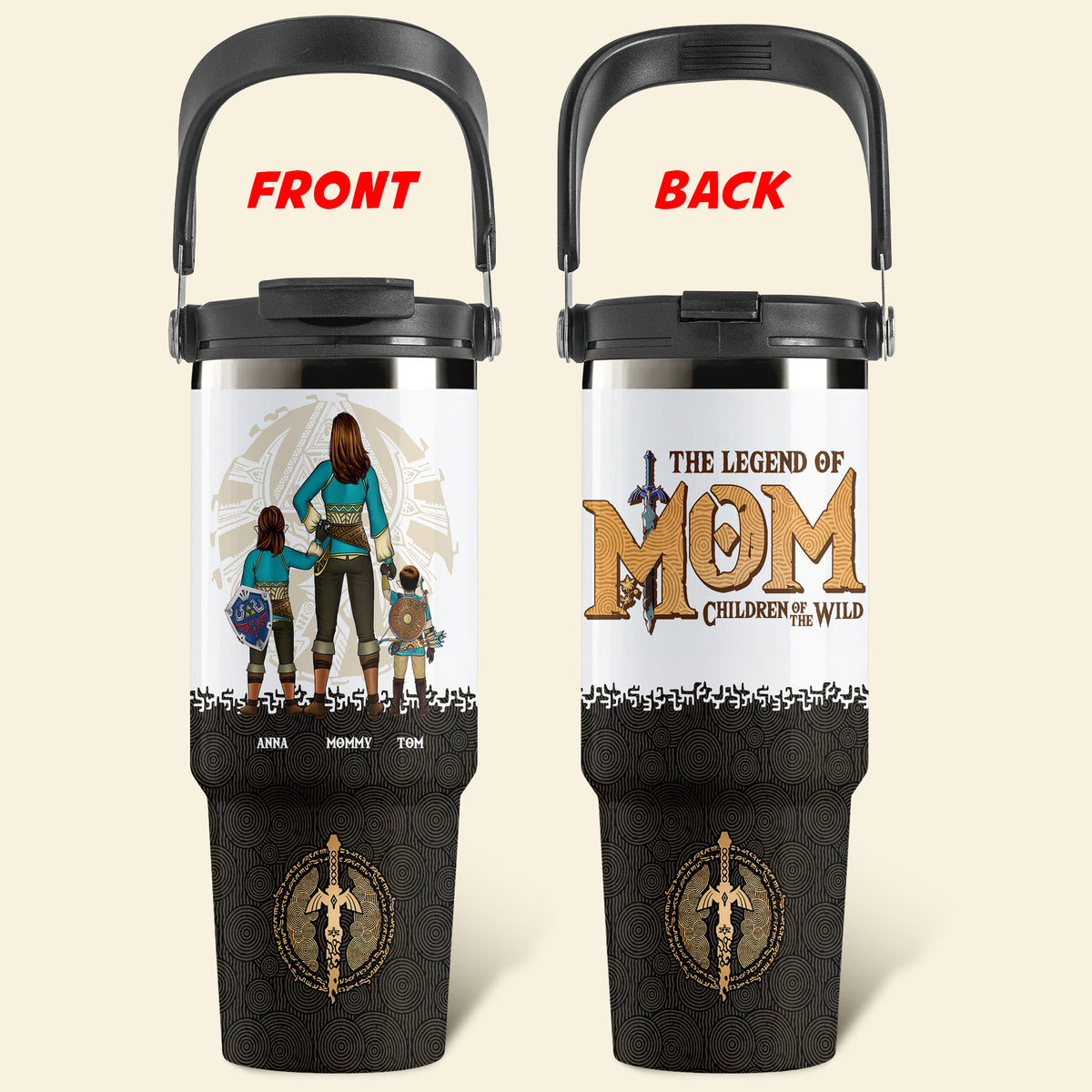 Personalized Gifts For Mom Tumbler Handle Cup The Legend Of Mom 02HUDT280325HG-Homacus