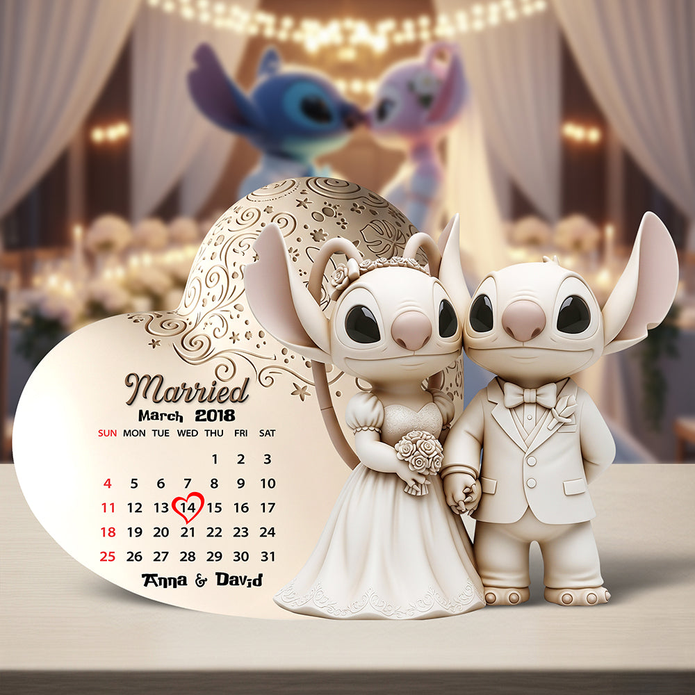 Cartoon Couple Acrylic Plaque - Personalized Gifts For Couple 05ohqn080725-Homacus