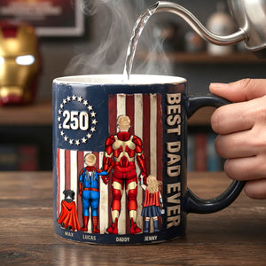 USA 250th Anniversary Best Dad Ever Magic Coffee Mug - Personalized Gifts For Dad 03natn300426-Homacus