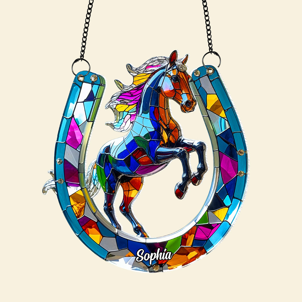 Personalized Gifts For Horse Lovers Suncatcher Ornament 01tgtn100725-Homacus