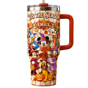 Tis The Season Tumbler With Handle - Personalized Gifts 01paqn290726-Homacus