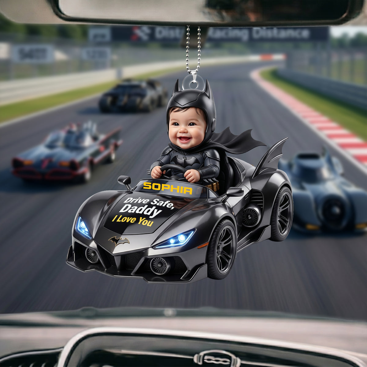 Drive Safe Daddy Car Ornament - Custom Photo Gifts For Dads 01nalu190526-Homacus