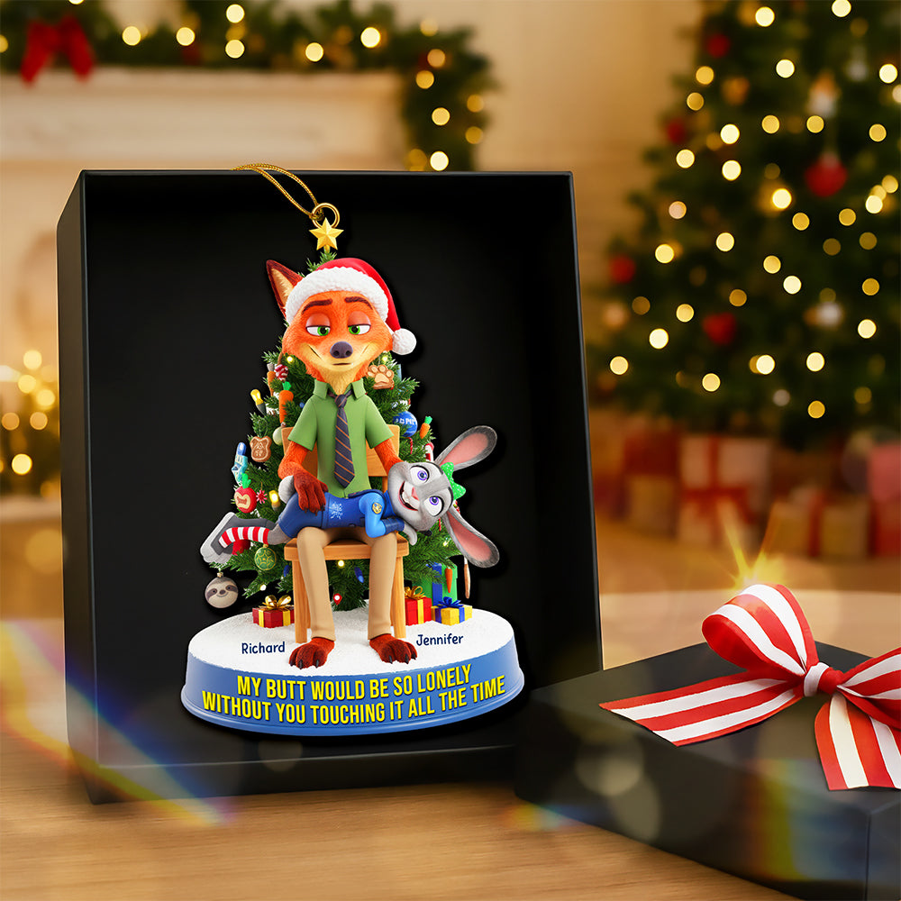 Cheeky Couple Ornament - Personalized Gifts For Couple 02naqn170925-Homacus