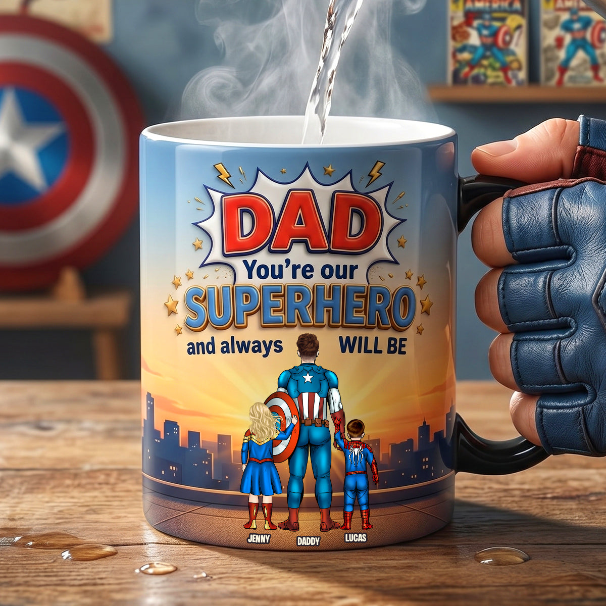 Best Dad Ever Magic Mug - Personalized Gifts For Dad 01NATN060526-Homacus