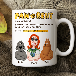 Personalized Gifts For Pet Lovers Coffee Mug Pawrent 07topu070325pa-Homacus