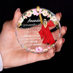 Personalized Gifts For Graduate Crystal Ornament 03PGQN081024TM-Homacus