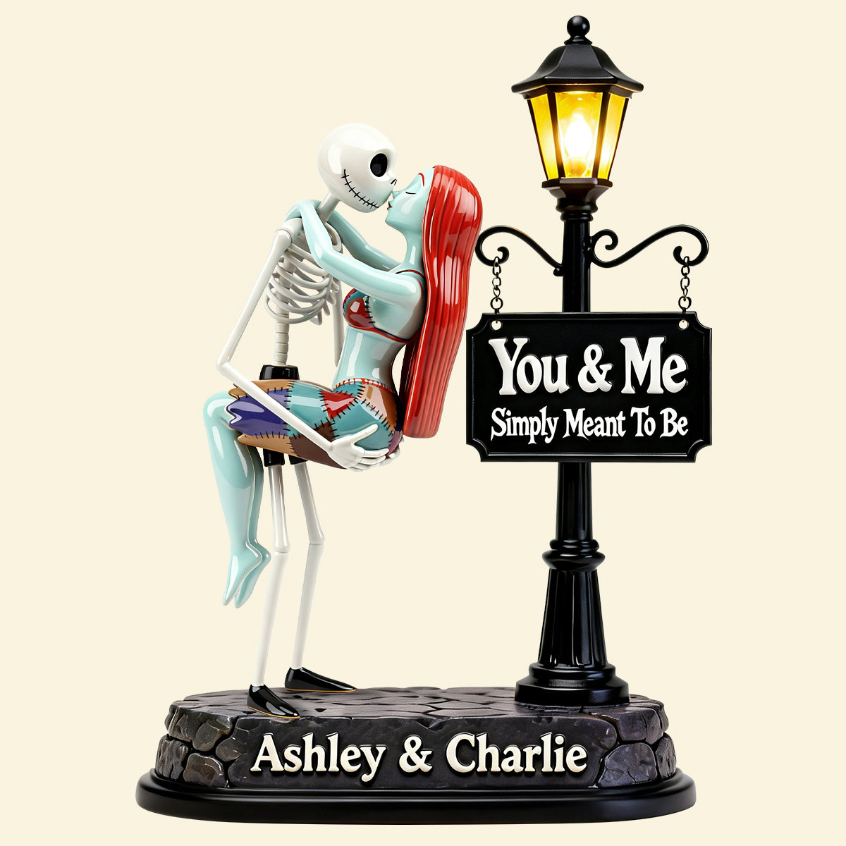 Playful Spooky Couple Acrylic Plaque - Personalized Gift For Couples 01NATN280126-Homacus