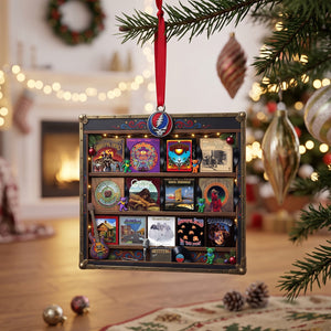 Rock Album Collection Ornament - Personalized Gifts For Music Lover Christmas Ornament 08NATN300926