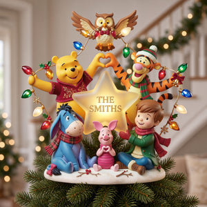 Christmas Woodland Friends Tree Topper - Personalized Gifts For Family 03palu300926-Homacus