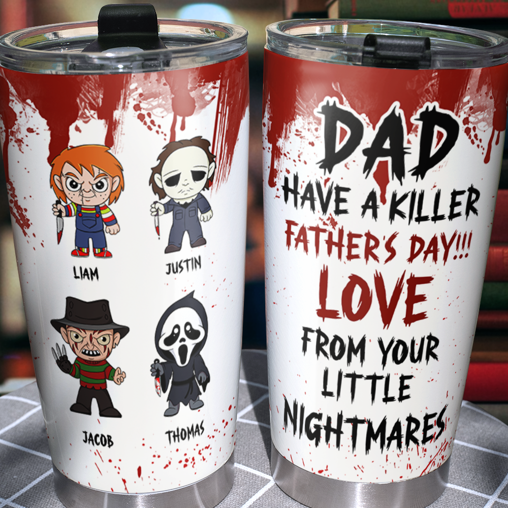 Horror Dad 20oz Tumbler - Personalized Gifts For Dad 03OHPU050525HA-Homacus