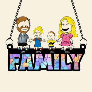 Personalized Gifts For Family Suncatcher Ornament 05katn110724hh-Homacus