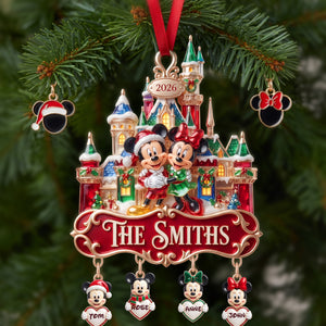 Snow Castle Family Ornament - Personalized Christmas Gifts For Family 05TYLU150826