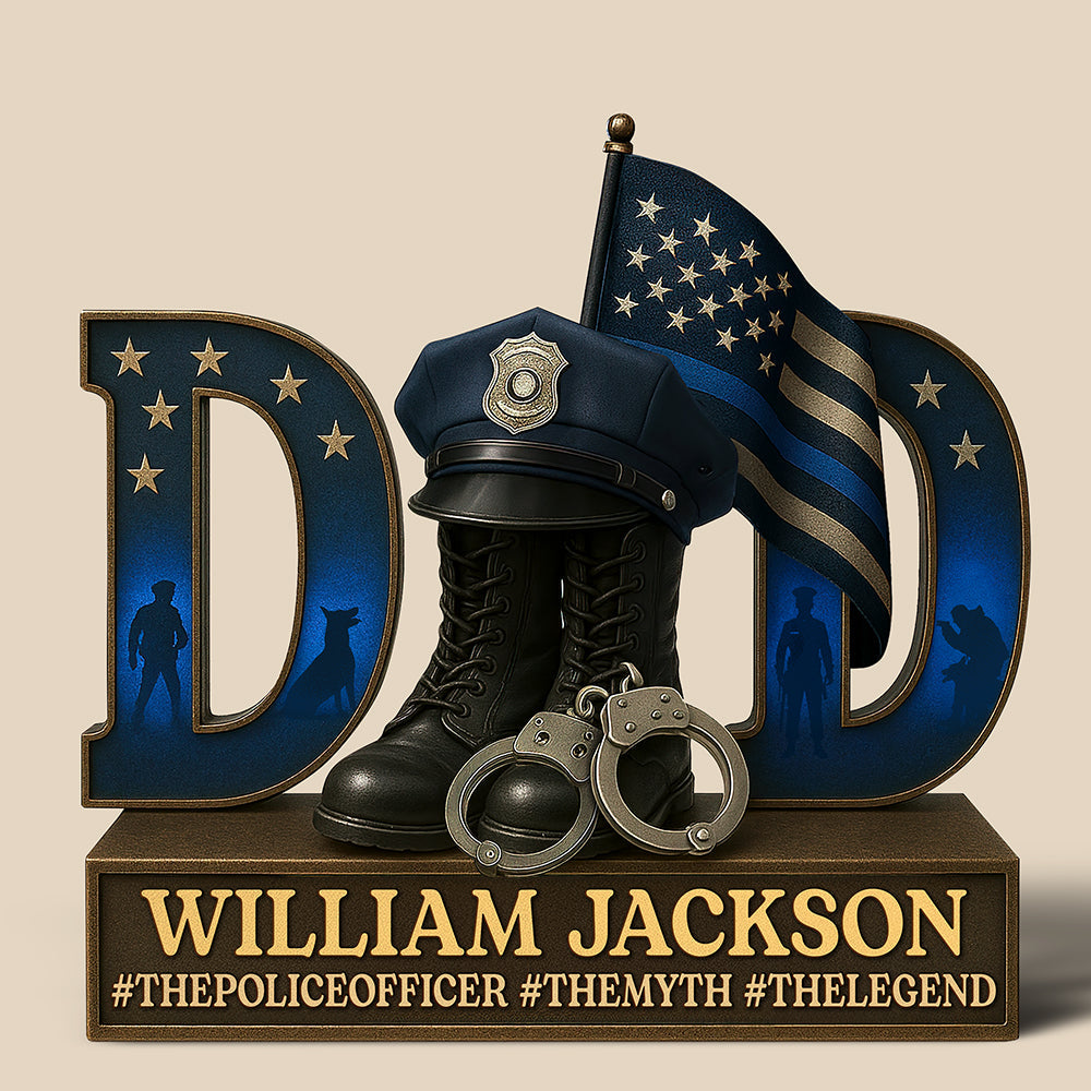 Hero Police Dad Acrylic Plaque - Personalized Gifts For Dad 04qhqn090525-Homacus