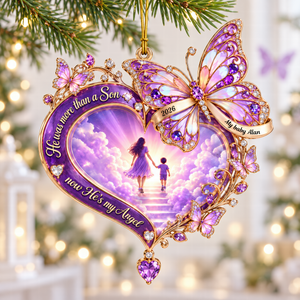 Walking Together In Heaven Acrylic Ornament - Personalized Memorial Gift 03QHQN101026-Homacus