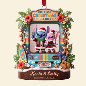 Our First Christmas Together Ornament - Personalized Gifts For Couple 05tota010826-Homacus