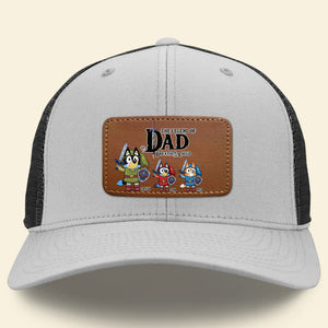 Personalized Gifts For Dad Leather Patch Hat 02HTMH220524-Homacus