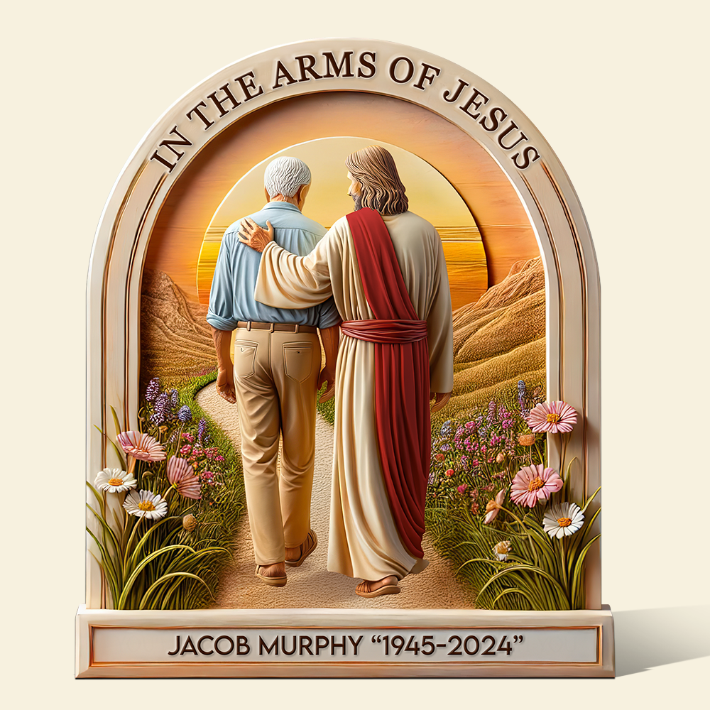 Heaven Jesus Plaque - Personalized Memorial Gifts 02hupu160425-Homacus