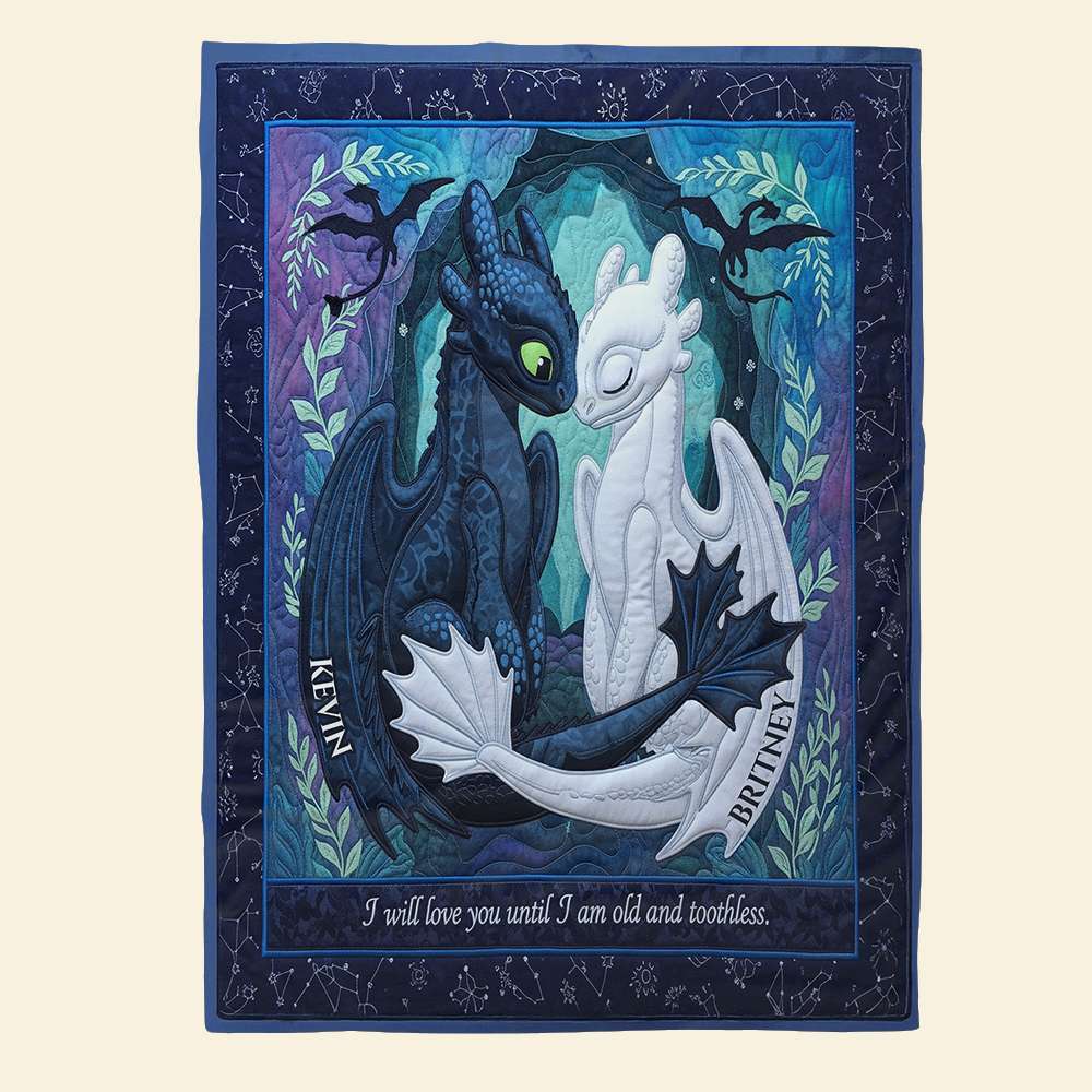 Darkness of Love Blanket - Personalized Gift For Couple 01NADT180625-Homacus