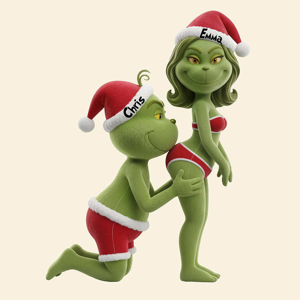 Naughty Couple Custom Shape Pillow - Personalized Christmas Gifts For Couple 02ohta051125-Homacus