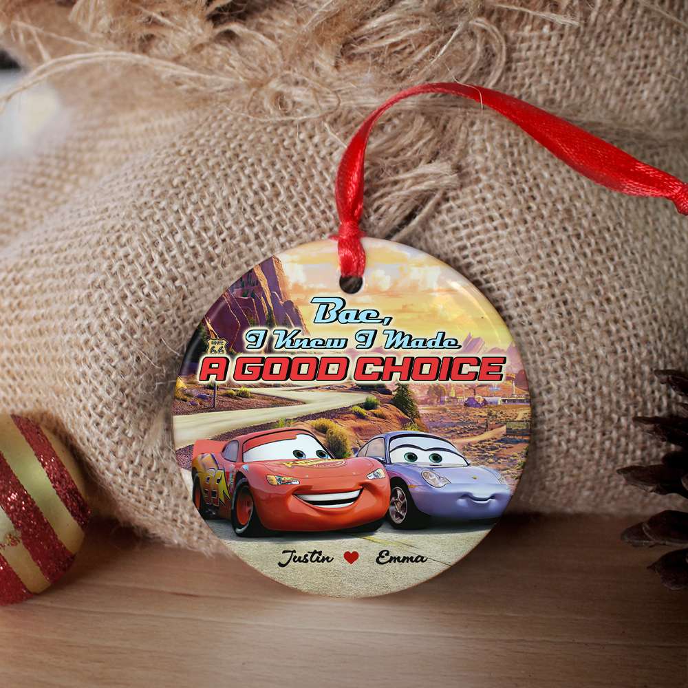Couple I Made A Good Choice 01tohn291123 Personalized Ceramic Ornament LMQN-Homacus