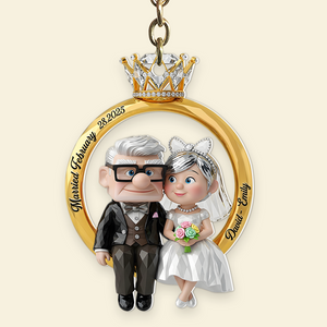 Couple Ring Shape Keychain Personalized Gifts For Couple 02ohpu280525-Homacus