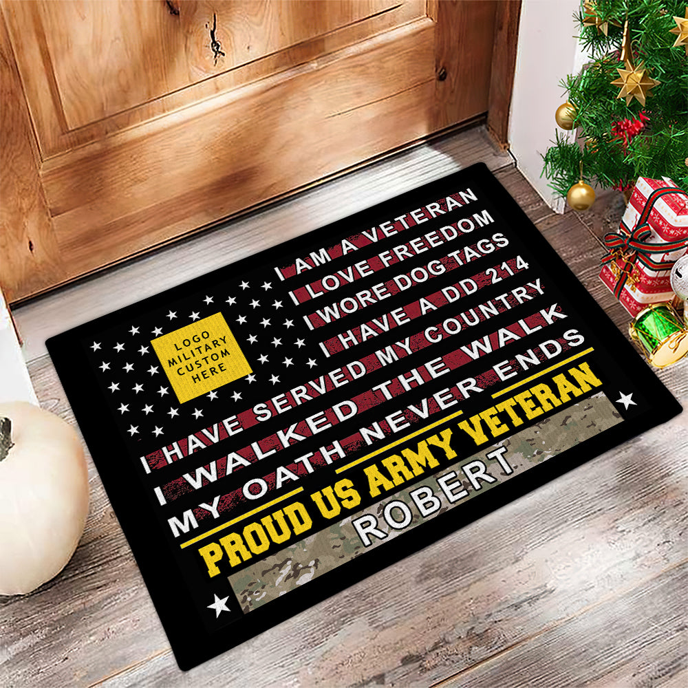 Personalized Gifts For Veteran Doormat I Walked The Walk 02pjdt041124-Homacus