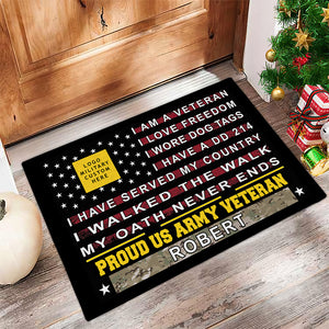 Personalized Gifts For Veteran Doormat I Walked The Walk 02pjdt041124-Homacus