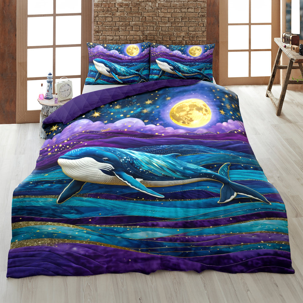 Gift For Whale Lovers Quilt Bed Set 03HULU210125-Homacus