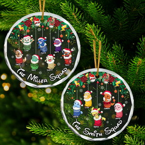 Stocking Family Ornament - Game Mascot Kids - Personalized Gifts For Game Family-Homacus