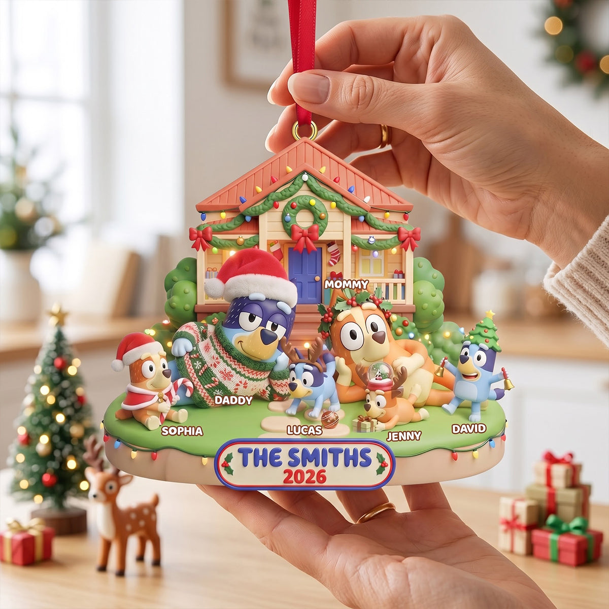 Cozy Family Christmas Ornament - Personalized Gifts For Family Christmas Ornament 04TYTN150826
