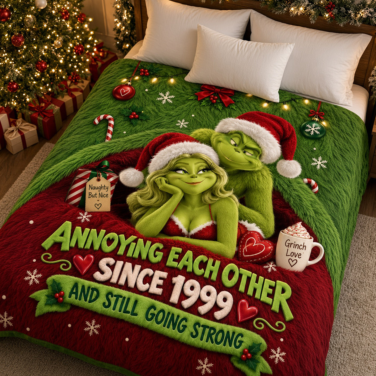 Annoying Each Other Couple Blanket - Personalized Gift For Couples 04PATA170926-Homacus