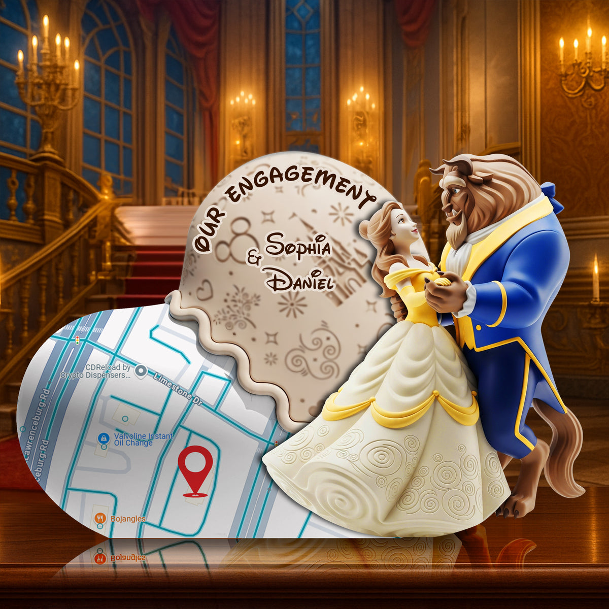 Couple's Sweet Engagement Acrylic Plaque - Personalized Gifts For Couples 01OHLU170725-Homacus