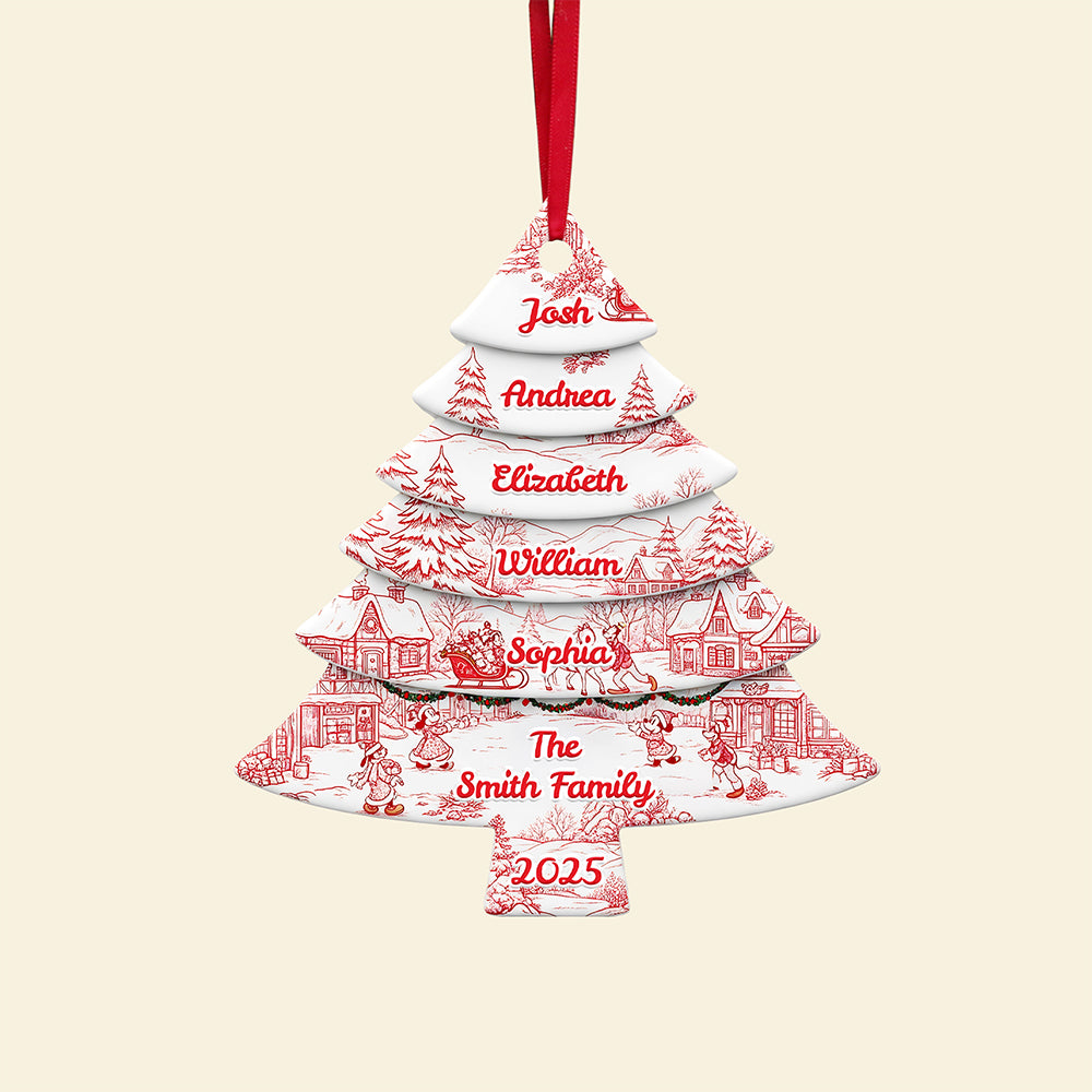 Family Christmas Tree Ornament Personalized Gifts For Family 03NATA230825-Homacus