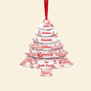 Family Christmas Tree Ornament Personalized Gifts For Family 03NATA230825-Homacus
