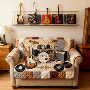Rock & Roll Spirit Sofa Cover - Personalized Gifts For Rock Lovers 05NALU270126-Homacus