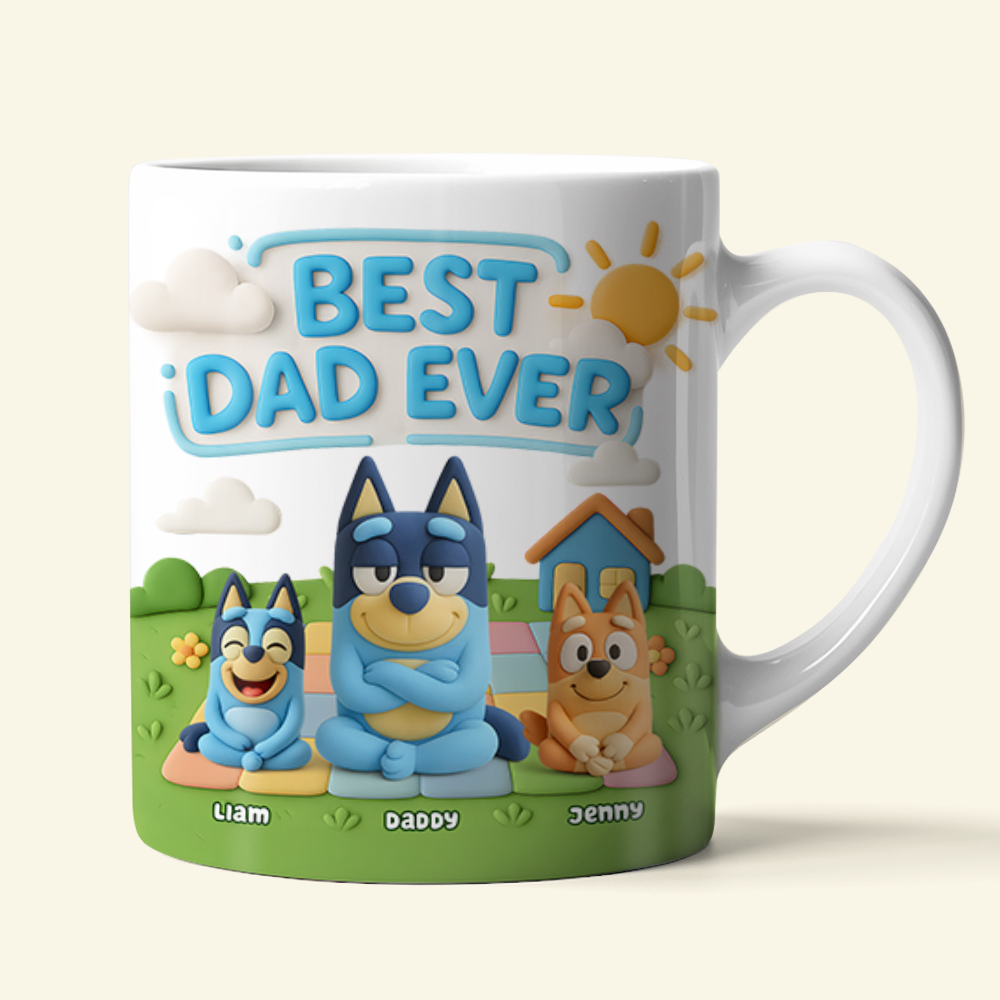 Best Dad Dog Ever Coffee Mug - Personalized Gifts For Father 02NAPU010525-Homacus