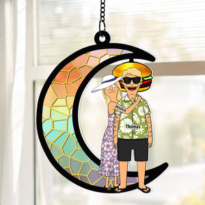 Personalized Gifts For Couple Suncatcher Ornament 01OHDT070225HG-Homacus