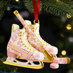 Classic Ice Hockey Ornament Personalized Christmas Gifts 01PGDT291025-Homacus