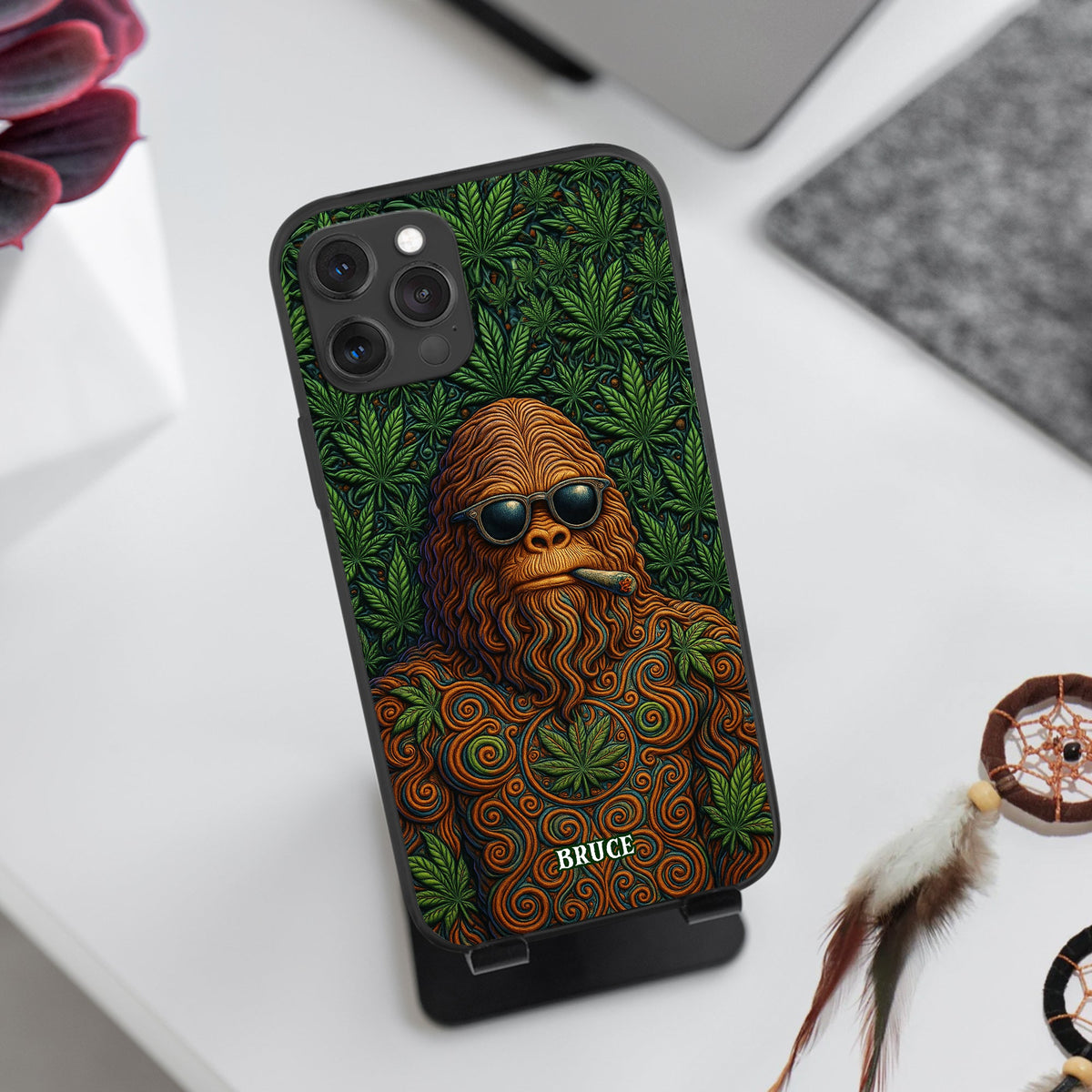 Chill Sasquatch Phone Case Personalized Gifts For Stoners 05TOLU250625-Homacus