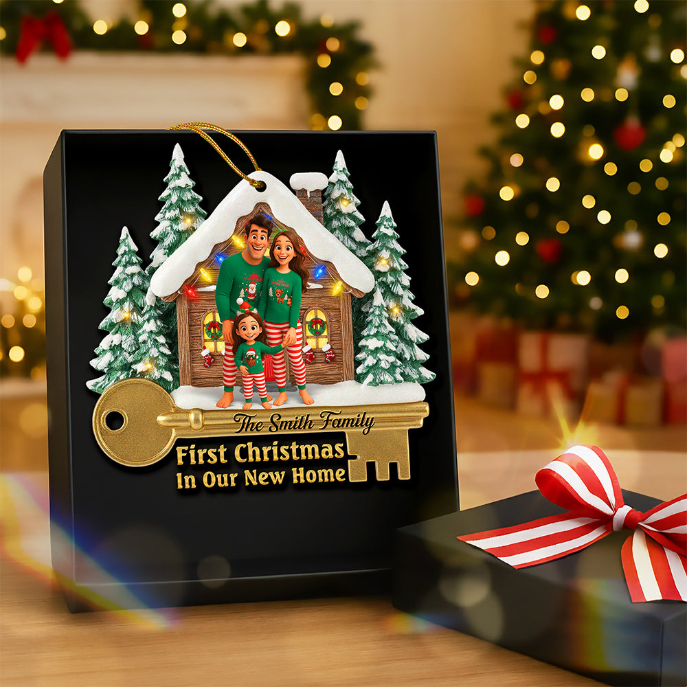 Family Housewarming Christmas Ornament - Custom Photo Gifts For Family 04toqn200925-Homacus
