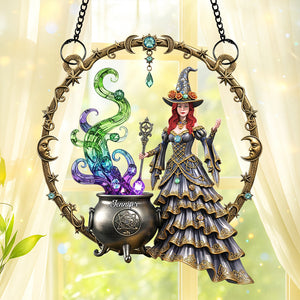 Mystic Witch Suncatcher Ornament – Personalized Gifts For Witch Lovers 02naqn140725-Homacus