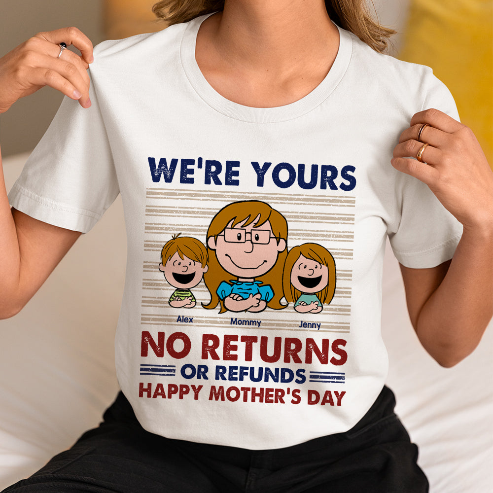 Personalized Gifts For Mom Shirt Cartoon Mom And Kids 03XQMH270325HH-Homacus